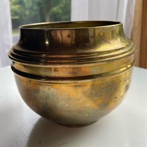 Vintage Brass Planter